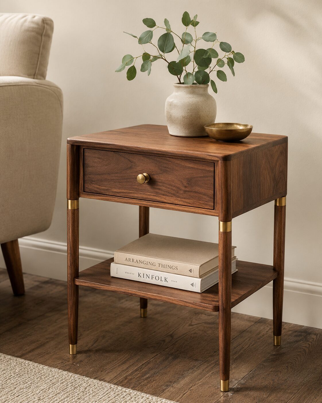 Walnut Side Table