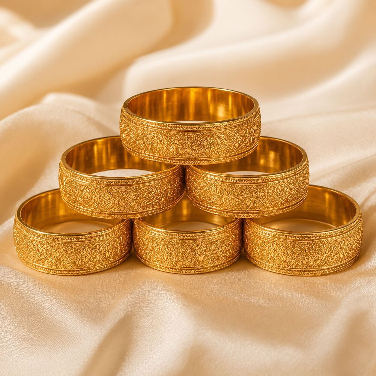 Gold-plated Bangles