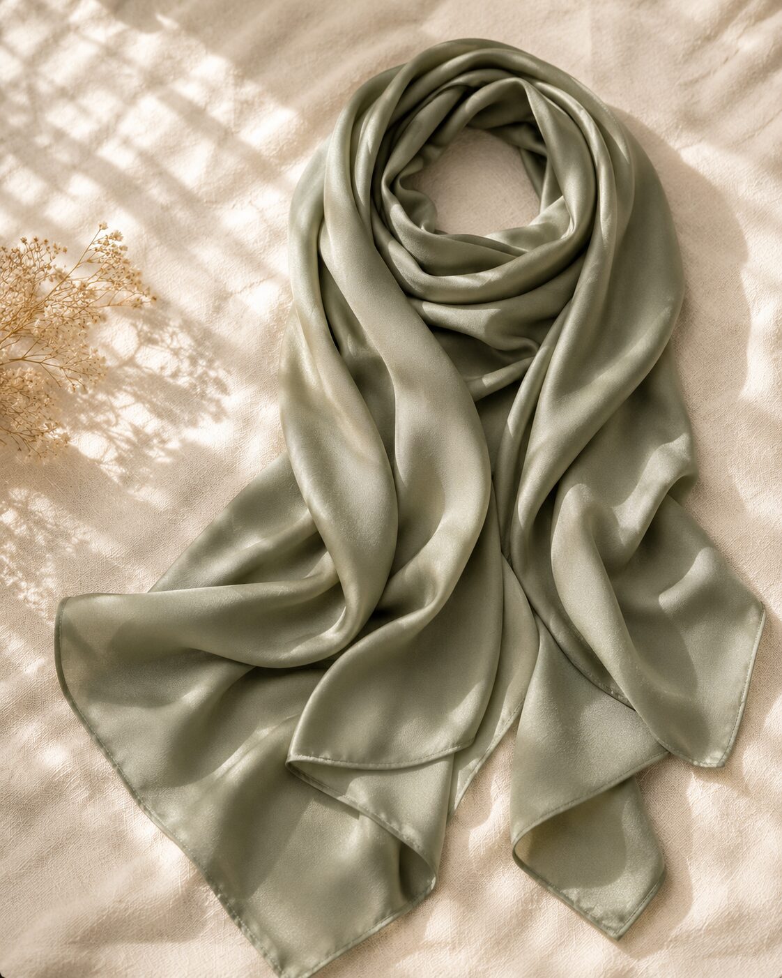 Silk Hijab - Sage